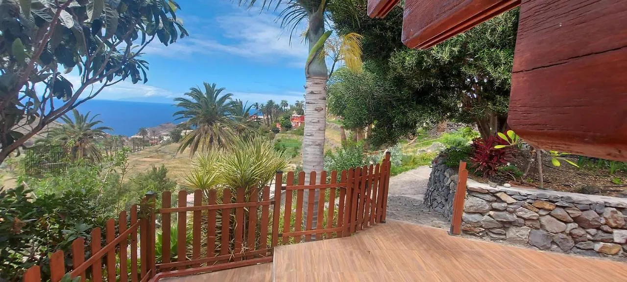 Cabana Los Palmeros, Vista Al Mar Y La Montana Alojera Ferienhaus
